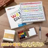 Mini Caixa de Tinta Aquarela Caixa de Noz Portátil Diário de Mão Esboço Livro de Pintura de Viagem Conjunto de Cores