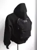 Sudadera Cardigan 3D Estilo Mochila Blanco-Gris para Hombre, Chaqueta Deportiva con Capucha Gruesa Estilo Americano Corta Ancha Cuadrada