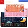 Grande Espessado Cartoon Edge Lock Office Learning Atalho Mouse Pad Teclado Mesa Mat Internet Café Game Edge Wrapping Antiderrapante