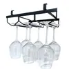 Estante para copas de vino de acero inoxidable sin taladro, gabinete de vino invertido, estante alto para almacenamiento de copas de vino, estante de copas para el hogar de alta gama
