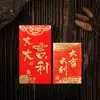 Envelopes Vermelhos Criativos Personalizados para o Ano Novo Estampados a Quente Papel Grosso Fabricante Atacado Envelopes de Dinheiro da Sorte de Cem Yuan Mil Yuan Dinheiro de Ano Novo