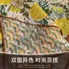 Pañuelo de Seda Artificial con Flor de Margarita Pequeña Amarilla Moda de Primavera y Otoño para Mujer Pañuelo Cuadrado Pequeño Triángulo Chal con Camisa
