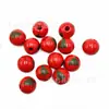 Xinyi 16mm Cuentas de Madera de Loto para Niños Hechas a Mano DIY Copo de Nieve de Navidad Cuentas de Madera de Colores Variados Cuentas de Madera Decorativas Accesorios para Joyería