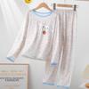 Pijamas para niñas, primavera y otoño, manga larga, para niño, finos, medianos y grandes, para niña, princesa, ropa de casa, traje de verano para niño