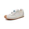 Zapatos Deportivos Casuales de Cuero de Suela Blanda Cómodos de Color Combinado Estilo Ugly Forrest Gump Primavera 2025 Tacón Bajo de una Sola Capa para Mujer