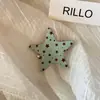 Pinza para el pelo de estrella estilo coreano, elegante y exquisita pinza lateral de pentagrama, accesorio para el pelo de pico de pato de estilo simple para mujer