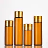 En stock: Viales de vidrio de 22 mm de diámetro, color ámbar, con tapas de rosca, adecuados para dispensar muestras, a prueba de luz, herméticos y resistentes a la humedad, tamaño mini