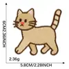 Parche Bordado Duoku Gato de Dibujos Animados Original Autoadhesivo DIY Funda de Teléfono Accesorios para Cuaderno Parche de Tela Bordada