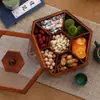 Caja de Madera Color Carbón Vintage para Dulces y Frutos Secos, Caja de Madera Creativa para Dulces de Boda al por Mayor