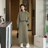 Conjunto de Sudadera de Otoño para Mujer Tallas Grandes Elegante Rejuvenecedor para Gorditas mm 100 kg Falda Adelgazante Conjunto de Dos Piezas de Moda