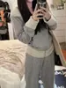 Conjunto de Duas Peças Casual Color Block Estilo Coreano Novo Primavera 2026 para Mulheres, Fashion e Tendência