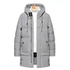 Abrigo de Algodón Cálido para Hombre 2024, Chaqueta de Invierno para Hombre, Abrigo de Algodón Engrosado, Nuevo Abrigo de Algodón de Longitud Media para Hombres de Mediana Edad, Verde