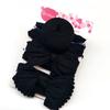 Diadema para niños europeos y americanos de nailon de color sólido, diadema de tres piezas para bebé, accesorios para el cabello de tres piezas, tocado para bebé al por mayor