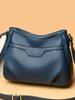 Bolsa feminina texturizada em couro genuíno 2024 nova moda versátil para mães de meia-idade bolsa de ombro estilo western bolsa mensageiro de grande capacidade