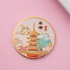 Souvenirs Turísticos de la Ciudad de Wuhan Monedas Conmemorativas Metálicas Turismo Cultural y Creativo Chino Monedas Conmemorativas Metálicas Culturales y Creativas Torre del Grulla Amarilla