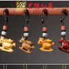 Accesorios de Madera Maciza Tallada de Caballo del Zodiaco Volador Cadena para Teléfono Móvil Colgante Yiming Xianyuan Llavero Creativo de Caballo de Sándalo