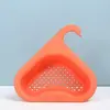 Fregadero Multifuncional Creativo para el Hogar con Desagüe en Forma de Cisne, Diseño Azul, Separación Seca y Húmeda, Lavabo para Verduras, Cesta con Filtro de Agua, Escurridor, Almacenamiento