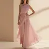 Verão 2026 Novo Estilo Transfronteiriço Europeu e Americano Comércio Exterior Roupas Femininas Elegantes e Modernas Gola Lapela Gravata Estampada Vestido de Cintura Alta