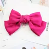 Pinza para el Cabello de Estilo Coreano Celebridad de Internet Estilo Elegante Satén Lazo Grande Pinza Superior Pinza Trasera Pinza de Primavera Princesa de Escape para Mujeres