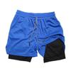 Pantalones Cortos de Malla Transpirables de Doble Capa para Hombre de Seda de Hielo de Verano de Secado Rápido Transfronterizos Pantalones Deportivos de Playa Fitness Ligeros Fábrica de Tablas