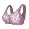 Meia-idade e idosos cueca fivela dianteira feminina plus size copo sem fio larga alça de ombro vest estilo sutiã inserir