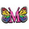Ventas Directas de Fábrica Cordones Rosas con Letras y Mariposas Zuecos Accesorios DIY Zapatos de Goma Suave PVC Accesorios para Zapatos Croc de Flor
