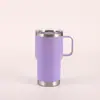 Comercio exterior taza de coche de 20 oz/30 oz acero inoxidable taza aislada de gran capacidad taza de coche portátil para exteriores con asa taza para hielo
