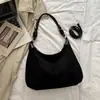 Bolsa de Ombro Casual Elegante de Cor Sólida Nova Outono 2026, Bolsa Tote de Moda para o Dia a Dia de Grande Capacidade Relaxada