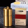 Estuche para cigarrillos de metal sellado a prueba de humedad, al por mayor, impermeable, paquete de 5, 10 y 20, con llavero, estuche para cigarrillos transfronterizo.