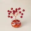Árbol de Cristal Natural, Árbol de la Fortuna de Cristal Amarillo, Adorno Feng Shui de Cristal en Forma de Cuenco de Tesoros, Adorno de Cristal de Árbol Atractor de Dinero al por Mayor