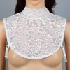 Camisole Feminina Macia Doce com Renda Decote Alto Sexy Top de Renda Colarinho Falso Ajustado Camada Base Respirável