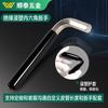 Llave de vaso de cabeza plana personalizada de fábrica con revestimiento de plástico, manguito de plástico, tubo de cuero, llave de aislamiento negra, llave Allen con revestimiento de plástico