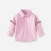 Nueva Camisa de Manga Larga para Niños Todo Fósforo Primavera y Otoño Azul Ropa Infantil para Niñas Niños Medianos y Grandes Camisa Top Neita
