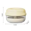 Caja Multifuncional de Doble Capa para Guardar Retenedores Dentales, Caja Portátil Sellada para Limpiar Dentaduras Postizas, Caja para Remojar y Escurrir con Espejo