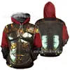 Comercio Exterior Popular Espíritu Samurai Japonés Sudadera con Capucha Estampado Digital 3D Ropa de Cosplay Periféricos Venta Directa de Fábrica