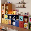 Estante de armazenamento de grade para armário, estante modular autoportante para sala de estar infantil, armário de armazenamento, armário de armazenamento de dopamina