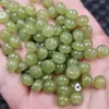 Jade verde oliva fivela espaçadores contas quartzo jade pedra de jade contas soltas imitação jade Hetian contas de ábaco de jade espaçadores acessórios de joalheria contas