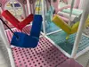 Accesorios para Parque Infantil Interior Saco de Boxeo de PVC Saco de Arena Palo de Obstáculos para Búsqueda del Tesoro en el Bosque Aro Colgante