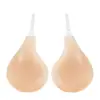 Almohadillas de silicona para realzar los senos con forma de gota de agua, invisibles, sin costuras, transpirables, realzadoras, almohadillas de silicona para sujetador