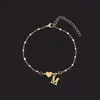 Pulsera de Acero Inoxidable Retro Simple con Letra Inglesa de Amor Transfronteriza para Mujer Pulsera de Goteo de Aceite Pulsera de Letras Dropshipping