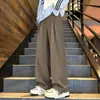 Pantalones Casuales Pequeños de Estilo 'Old Money' con Caída para Hombres y Mujeres Otoño Holgados Estilo Oficina Adelgazantes Rectos Pantalones Casuales Color Caqui