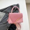 Bolso sencillo popular para mujer de este año 2025 verano nuevo bolso de moda de diamantes brillantes de alta gama bandolera para mujer pequeño bolso cuadrado
