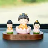 Mini Figuras de Buda y Guanyin, Decoraciones Creativas para Coche, Accesorios para Coche, Set de Decoración para Salpicadero