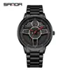 Reloj de cuarzo Sanda explosiones correa de hombre impermeable personalidad simple tendencia de moda reloj de cuarzo para hombre una generación de pelo