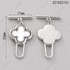 Hebilla de collar de perlas gota de aceite concha hierba de la suerte hebilla OT pulsera hebilla de cierre hebilla de conexión cadena para suéter accesorios DIY