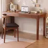Escritorio Estrecho de Madera Maciza 40/45 cm de Ancho Escritorio de Oficina Hogar Simple Escritorio para Computadora Dormitorio Apartamento Pequeño Tocador Minimalista