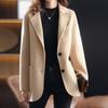 Otoño e Invierno Nuevo Estación Europea Explosivo Sencillo Chaqueta de Lana Gruesa para Mujer wish Amazon Traje Pequeño eBay Coreano Casual