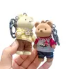 Nuevo Llavero de Peluche de Oso Estilo Callejero de Moda Colgante Creativo para Bolso de Pareja Suministro de Llavero para Coche