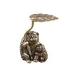 Figura Creativa de Erizo Vintage de Latón Puro Escultura Pequeña de Erizo de Cobre Artesanía Adorno de Decoración de Escritorio de Oficina