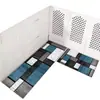 Alfombrilla de suelo de tierra de diatomeas estilo nórdico minimalista transfronteriza, resistente a la suciedad y fácil de limpiar, alfombrilla de cocina, juego de dos piezas de tira larga, alfombrilla para pies de cocina